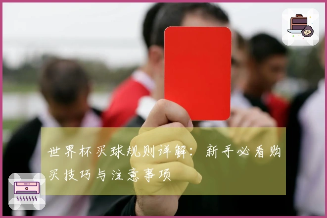 世界杯买球规则详解：新手必看购买技巧与注意事项